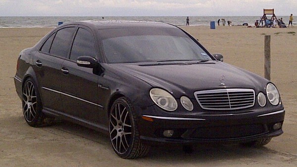 Kropf's E55 on Galveston Beach, TX